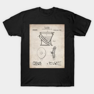 Toilet Patent - Bathroom Art - Antique T-Shirt